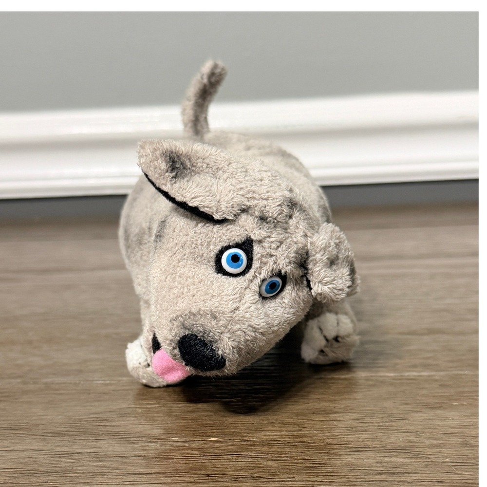 MerryMakers Walter the Farting Dog Plush 8" Grey Stuffed Animal Book Character